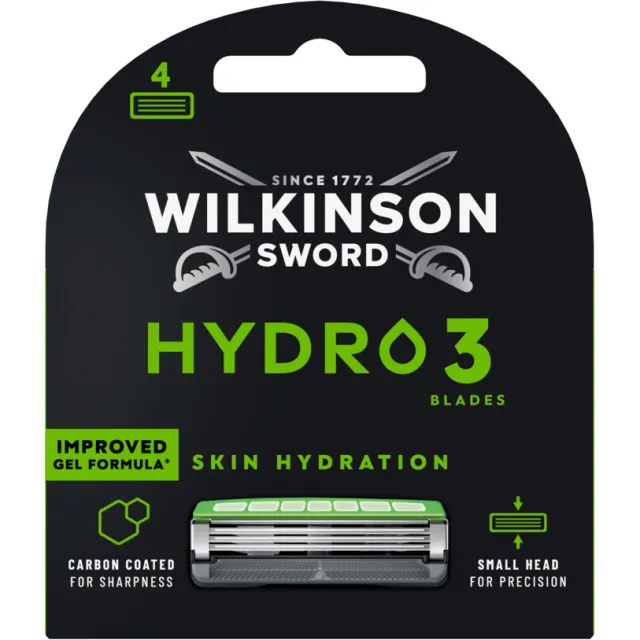 Wilkinson 1+1 gratis: Wilkinson Hydro 3 Navulmesjes 4 stuks