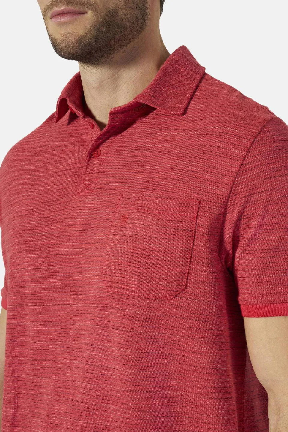 Babista KORLIN polo Plus Size +FIT Collectie - rood, foto 4