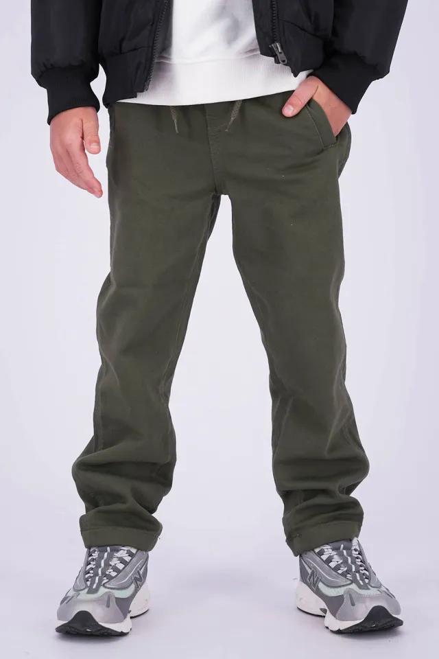 Vingino loose fit jeans - olijfgroen
