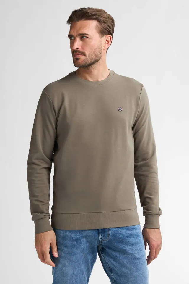 Petrol Industries regular fit sweater - groen