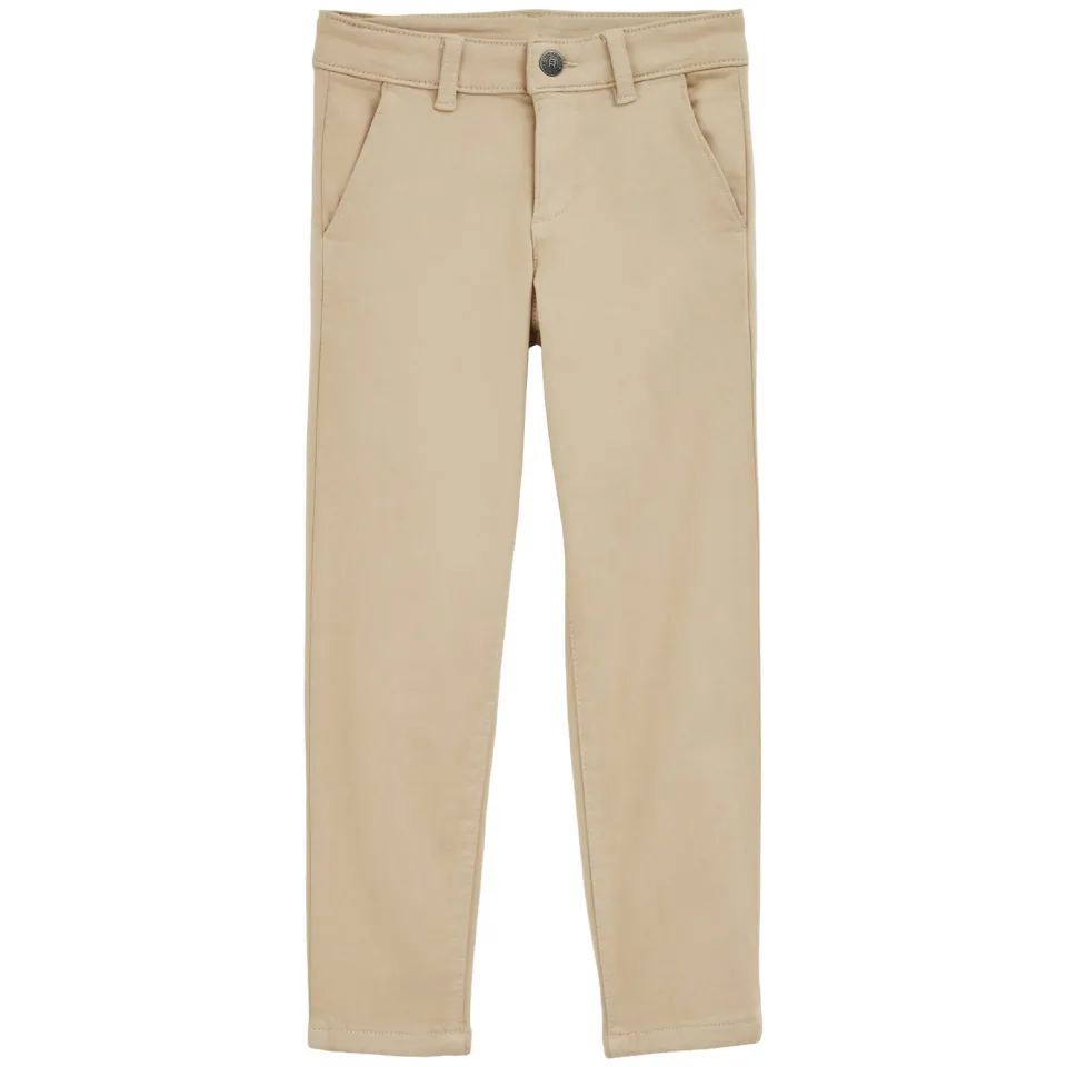 WE Fashion slim chino kaki, foto 2