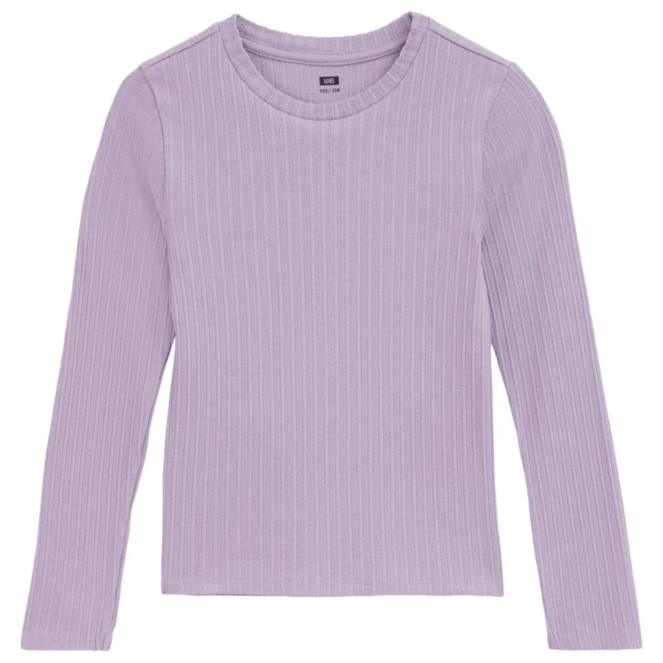 WE Fashion gebreide longsleeve lila, foto 2