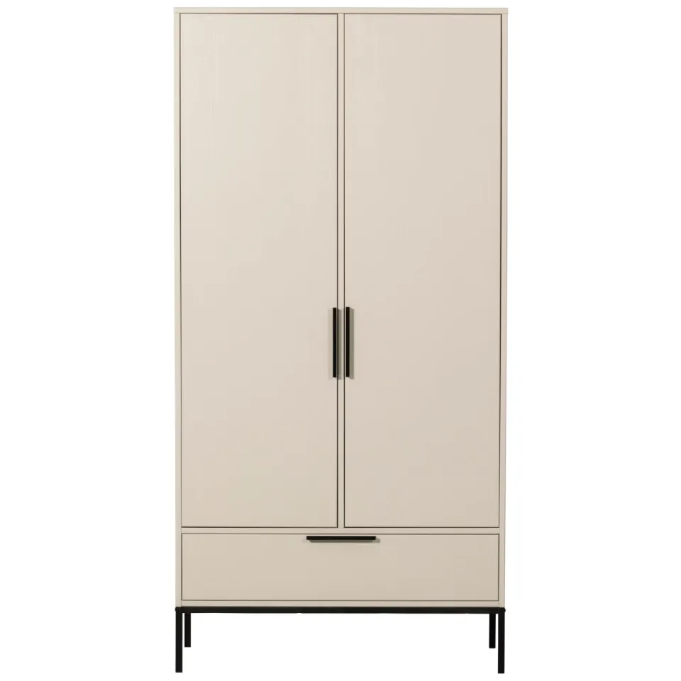 WOOOD Adam kledingkast 2-deurs beige, foto 2