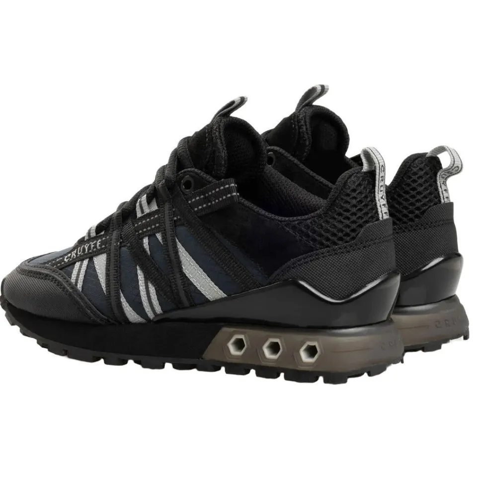 Cruyff leren sneakers - zwart/donkergrijs, foto 2