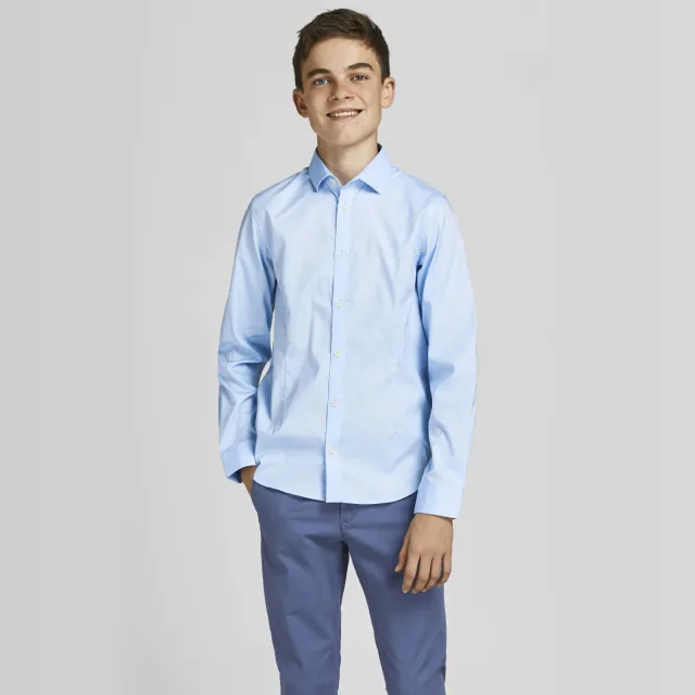 Jack & Jones JUNIOR overhemd JPRPARMA lichtblauw