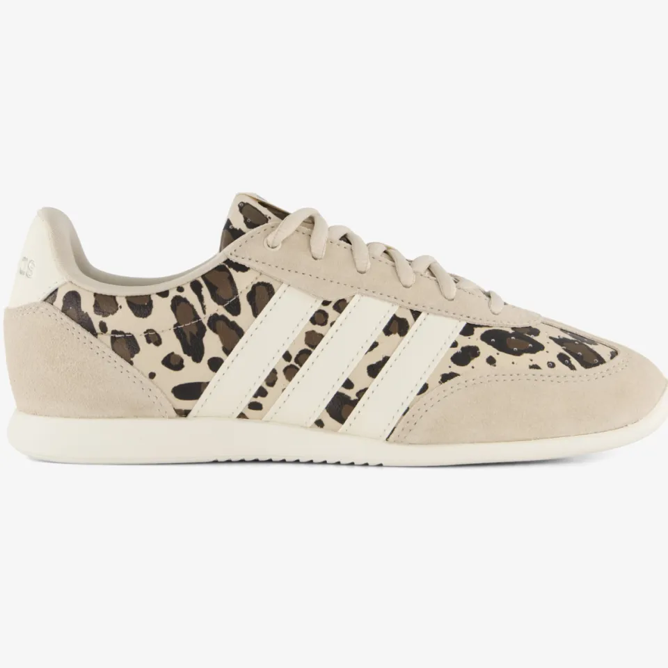 Adidas Barreda Lo suède dames sneakers met panterprint beige Bruin