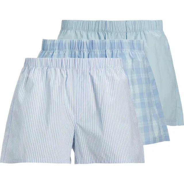 Jack & Jones Boxershort met elastische band in een set van 3 stuks, model 'MILANO' Marineblauw