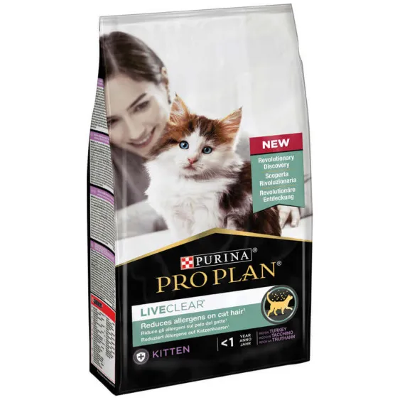 Pro Plan LiveClear kattenvoer droog kitten kalkoen