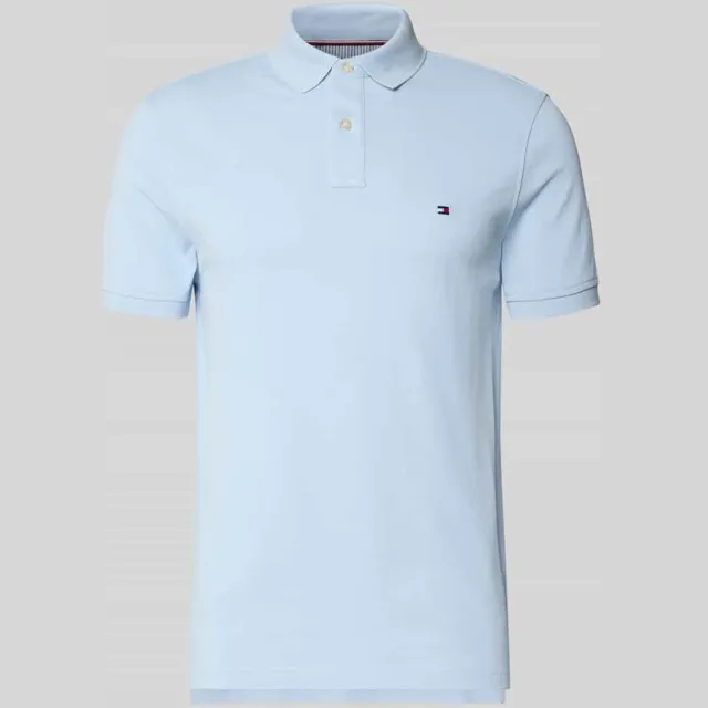 Tommy Hilfiger Regular fit Poloshirt van Katoenmix blauw, foto 2