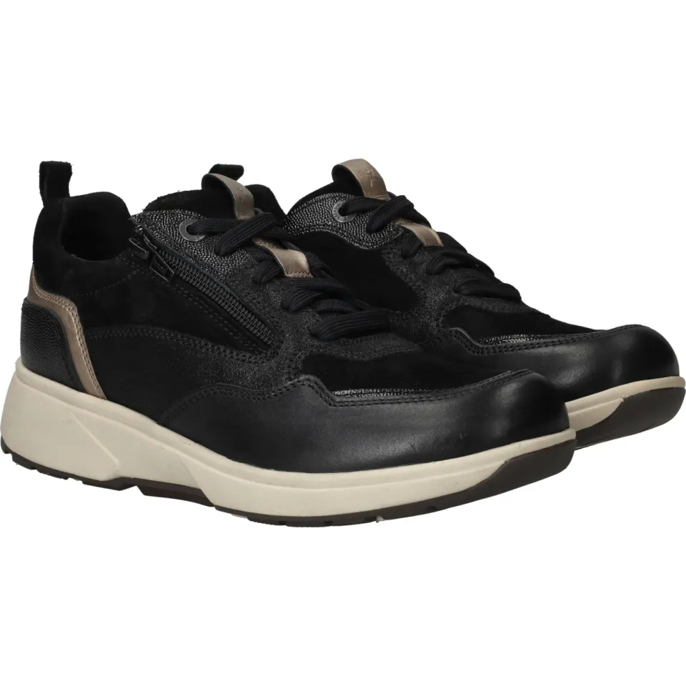 Xsensible Grenoble Stretchwalker HX Veterschoenen Dames Zwart, foto 4