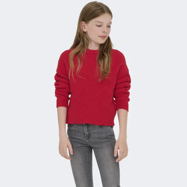 Only KIDS ONLY GIRL gebreide trui rood