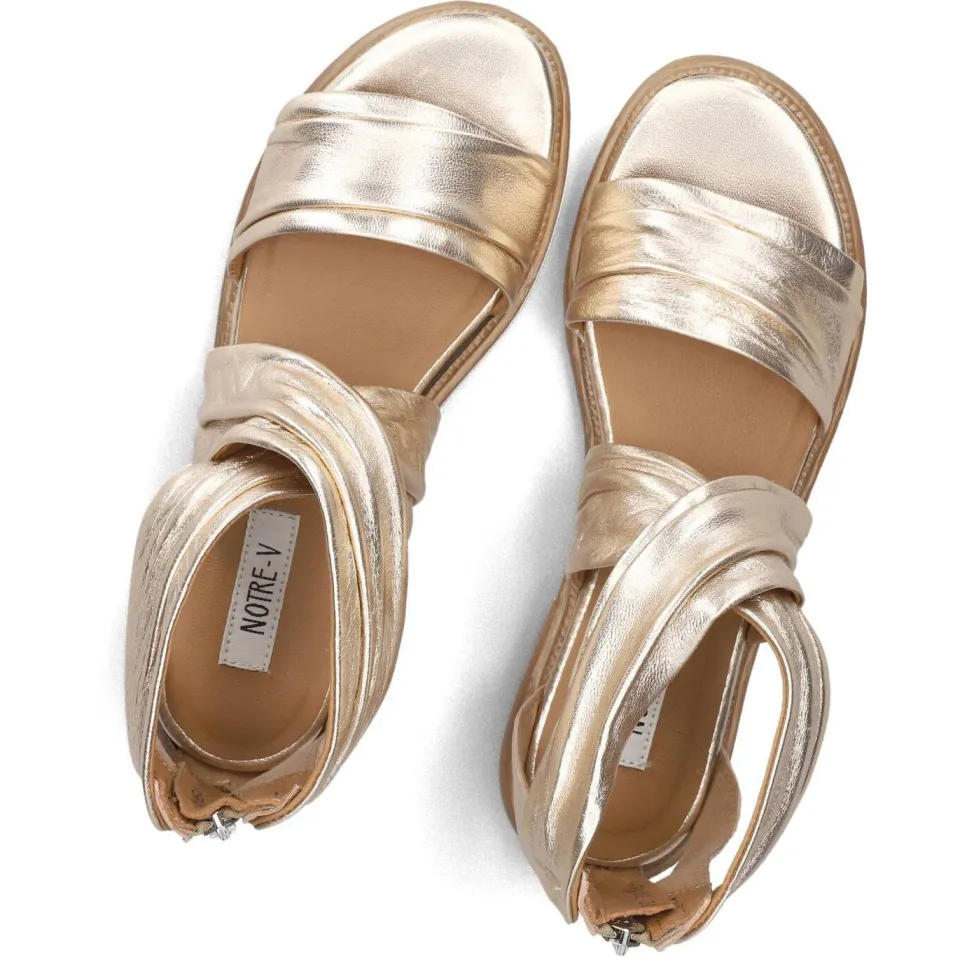 Notre-V Sandalen 1gamba102 Goud, foto 4