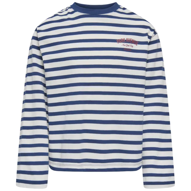 Only gestreepte longsleeve blauw wit Blauw/wit