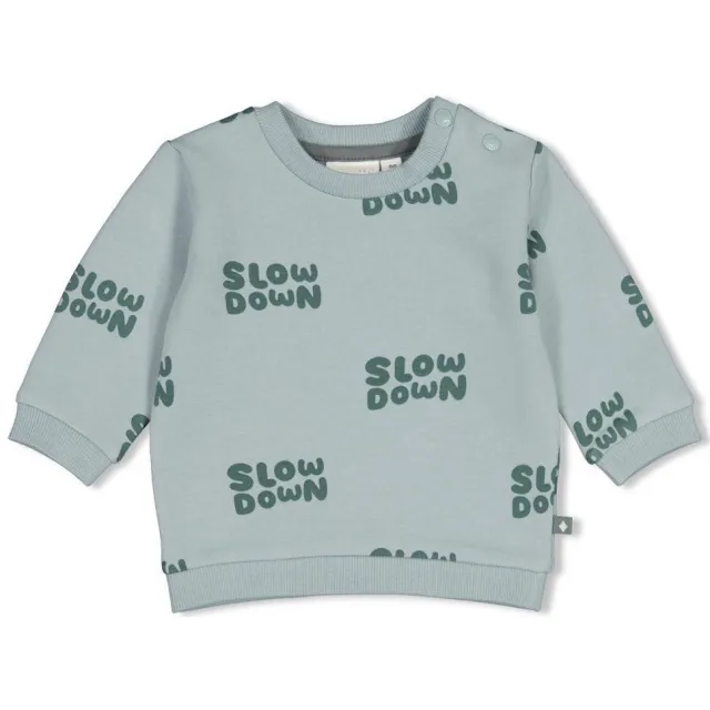 Feetje sweater Beep Beep mintgroen/groen