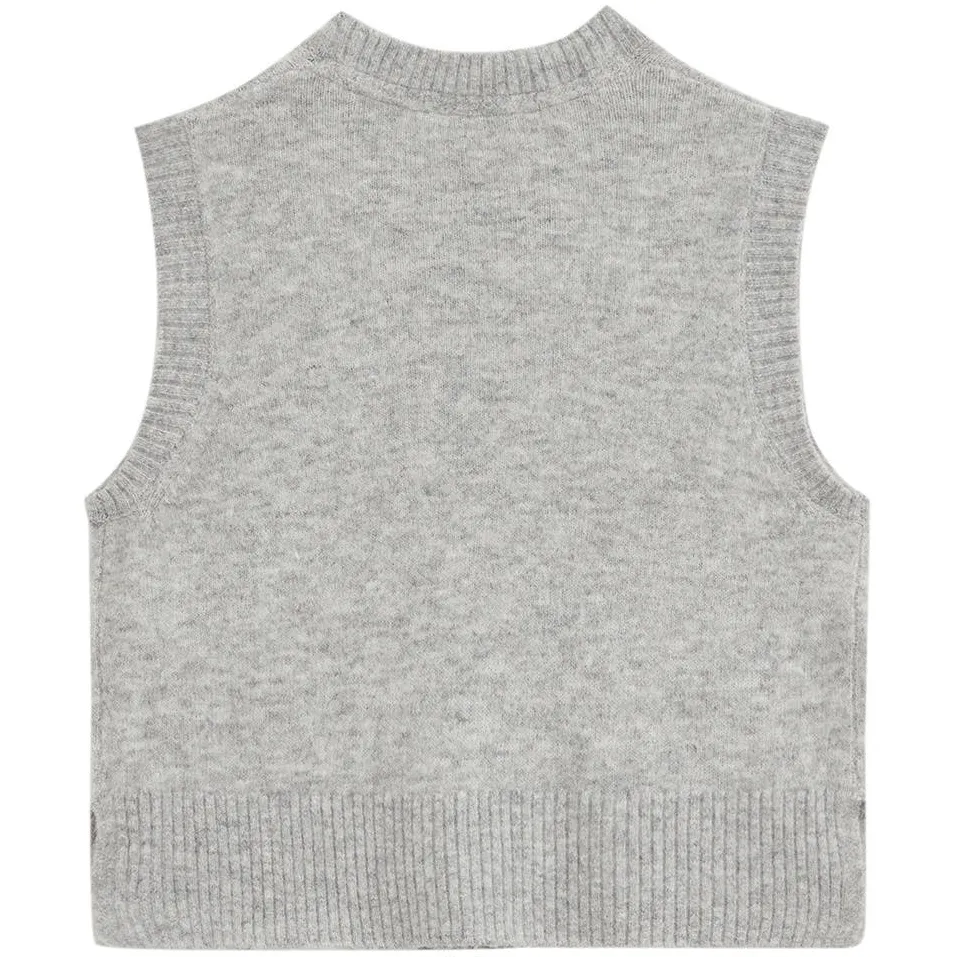 WE Fashion spencer met borduursels en wol - grijs, foto 4