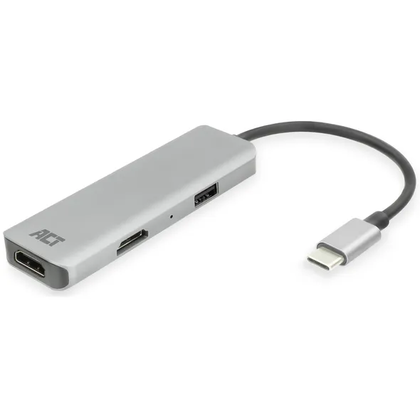 Act Adapter ACT USB-C 4K multiport voor 2 HDMI monitoren