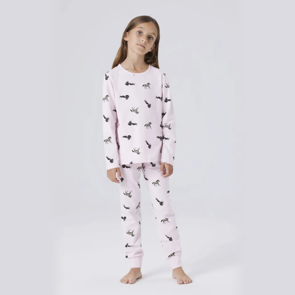 NAME IT Ballerina Horse pyjama lichtroze