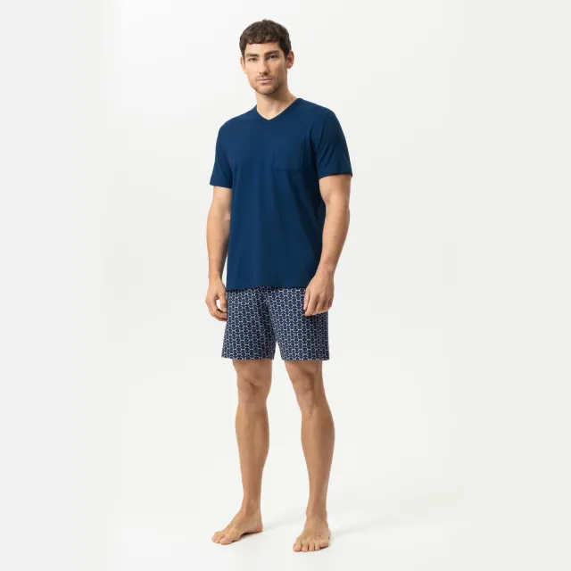 Mey korte pyjama donkerblauw