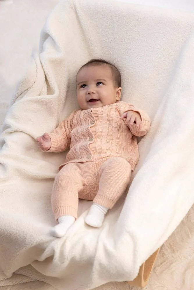 Feetje The Knits babybroek zalmroze