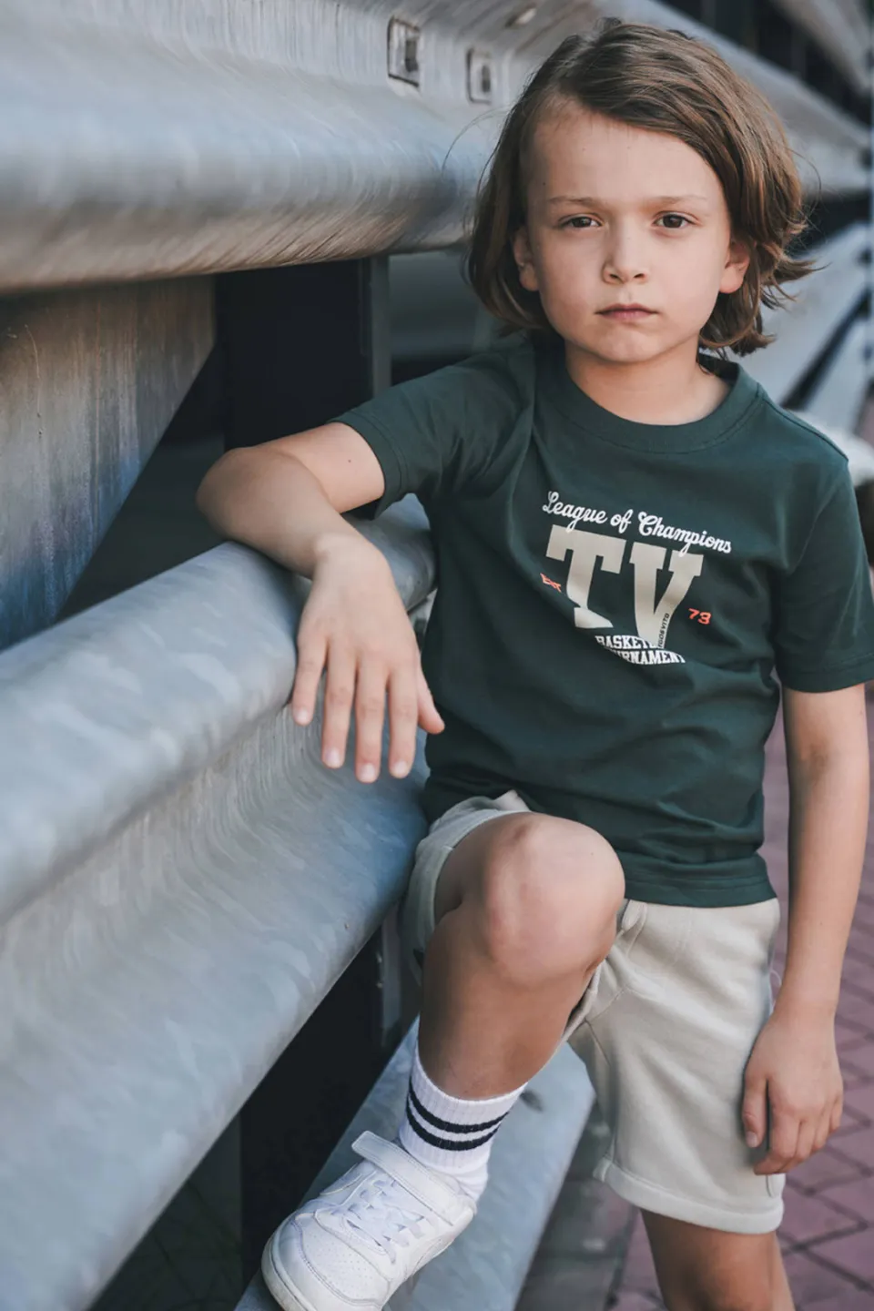 TYGO & vito jersey T-shirt donkergroen, foto 7