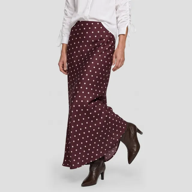 Notre-V Nv-indira lange rok bordeaux