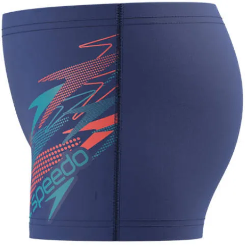 Speedo Medley Logo EnduraFlex zwemboxer - donkerblauw/oranje, foto 3