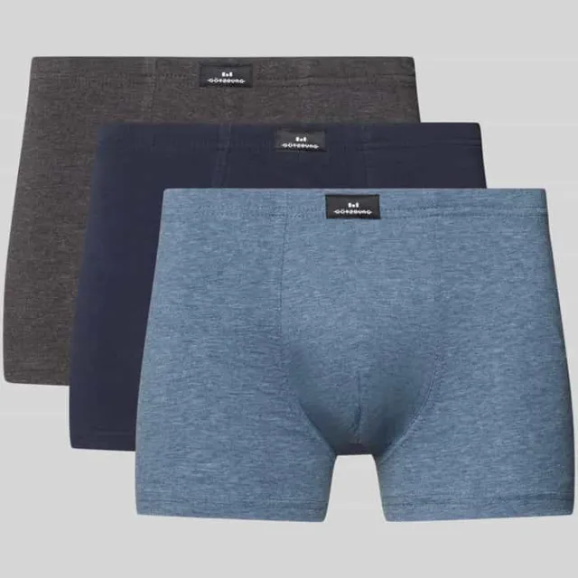 Götzburg Boxershort met stretch in set van 3 Blauw