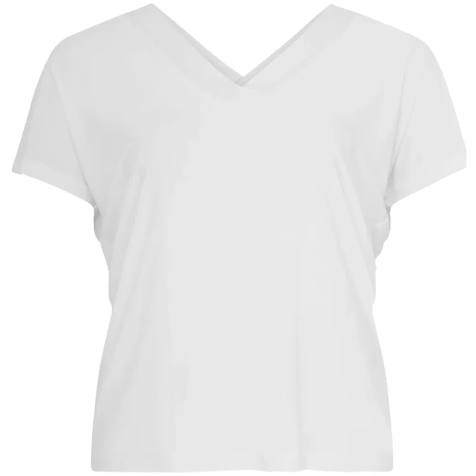 Yoek T-shirt v-hals wit, foto 4