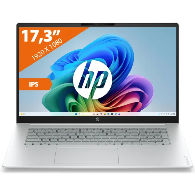 HP OmniBook 3 AI PC 17-dg0005ndx laptop zilver, foto 2