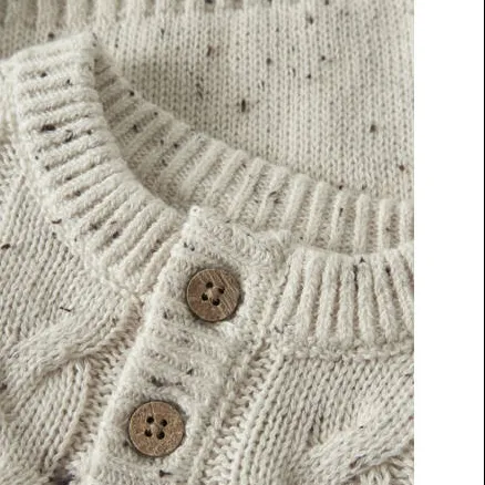 Lil' Atelier BABY katoenen gebreide trui - beige, foto 3