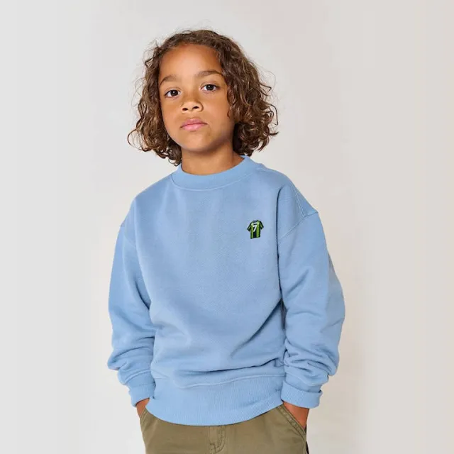 Tumble 'n Dry sweater met backprint - lichtblauw