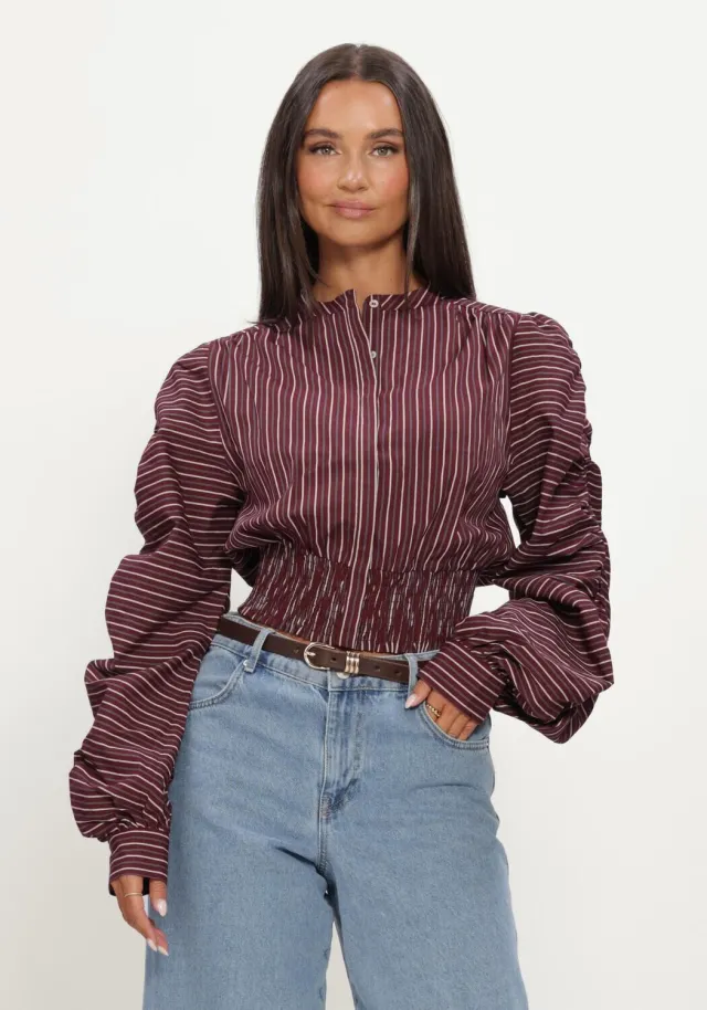 Notre-V Nv-inta blouse bordeaux