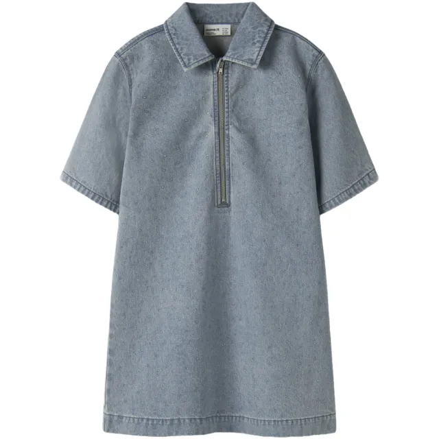 NAME IT a-lijn spijkerjurk blauwgrijs Blue grey denim