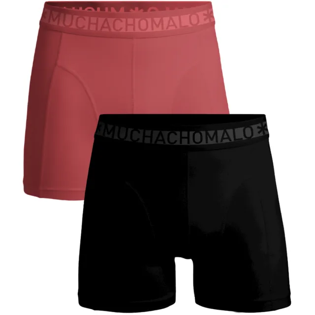 Muchachomalo Heren 2-pack Boxershorts Effen Veelkleurig