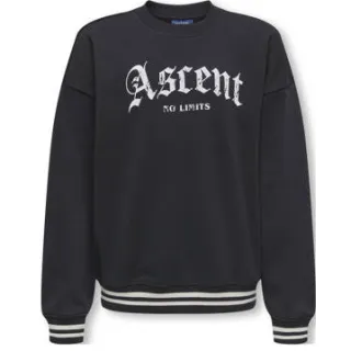 Only & Sons JUNIOR sweater zwart Tekst