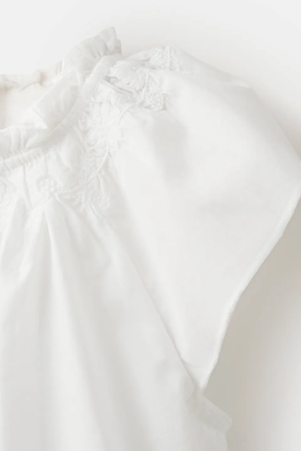 Mango Kids blousetop met borduursels wit, foto 4