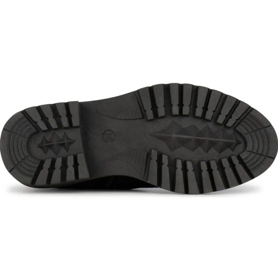 Poelman Monk leren enkelboots met crocoprint zwart, foto 6