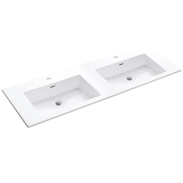 Differnz Industrial wastafel 140x46 cm wit