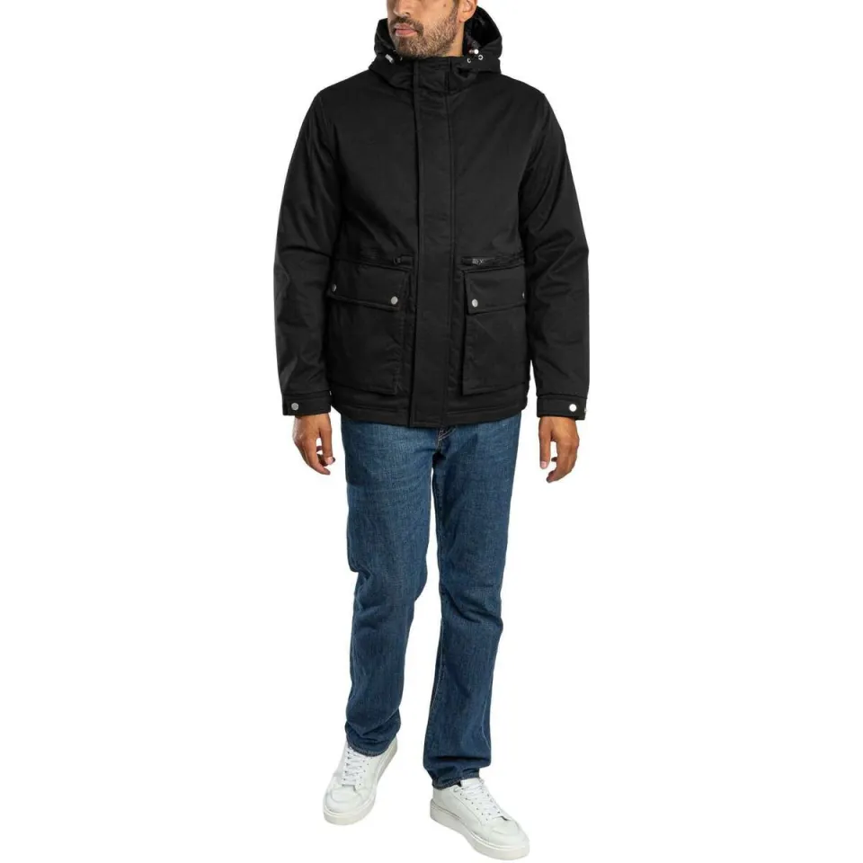 Jack & Jones Wolf parka-jas zwart Black