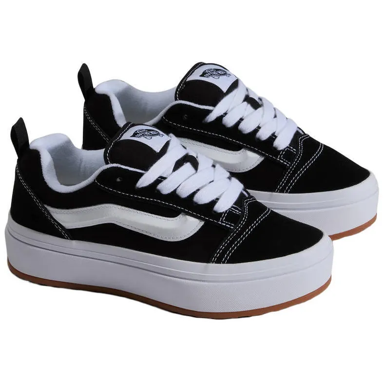 Vans Knu Skool Stacklite suède sneakers - zwart/wit, foto 5