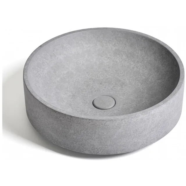 Ideavit Waskom Ideavit Idea.Deco 45.5x45.5x14.5 cm Rond Beton Grijs