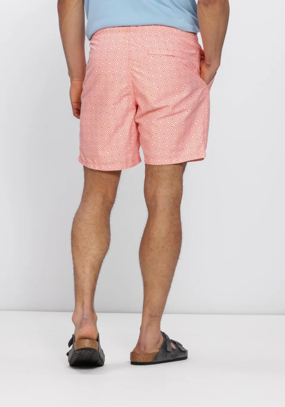 Shiwi Mike zwemshorts 7 inch geo square koraal, foto 3