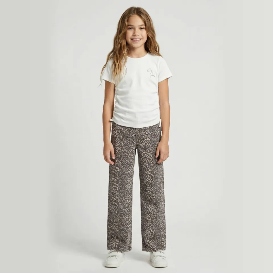 Cars straight jeans high waist bruin, foto 4