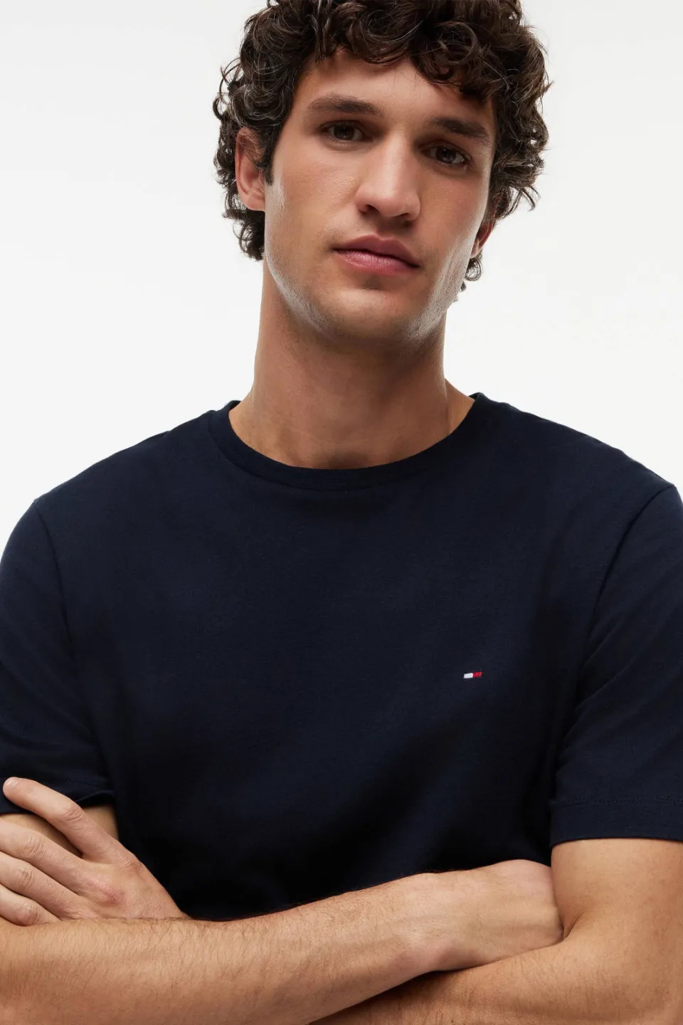 Tommy Hilfiger regular fit T-shirt ESSENTIAL donkerblauw blauw, foto 5