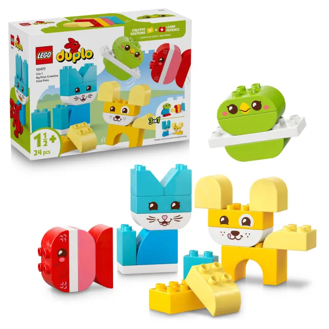 Lego DUPLO Mijn Eerste 3-in-1 Creatieve Huisdieren Speelgoed 10477, foto 2