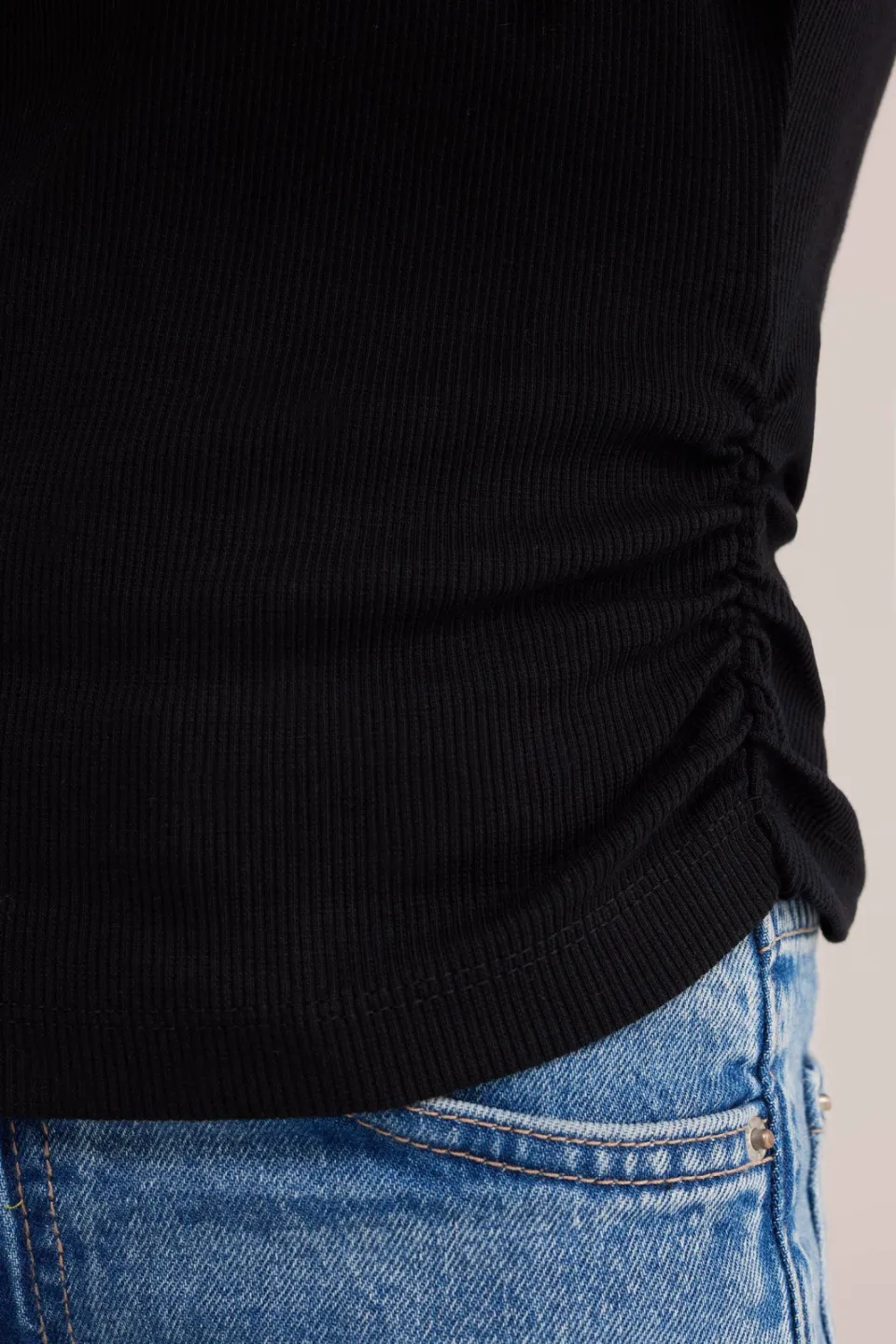 WE Fashion imitatiebont gilet - zwart, foto 6
