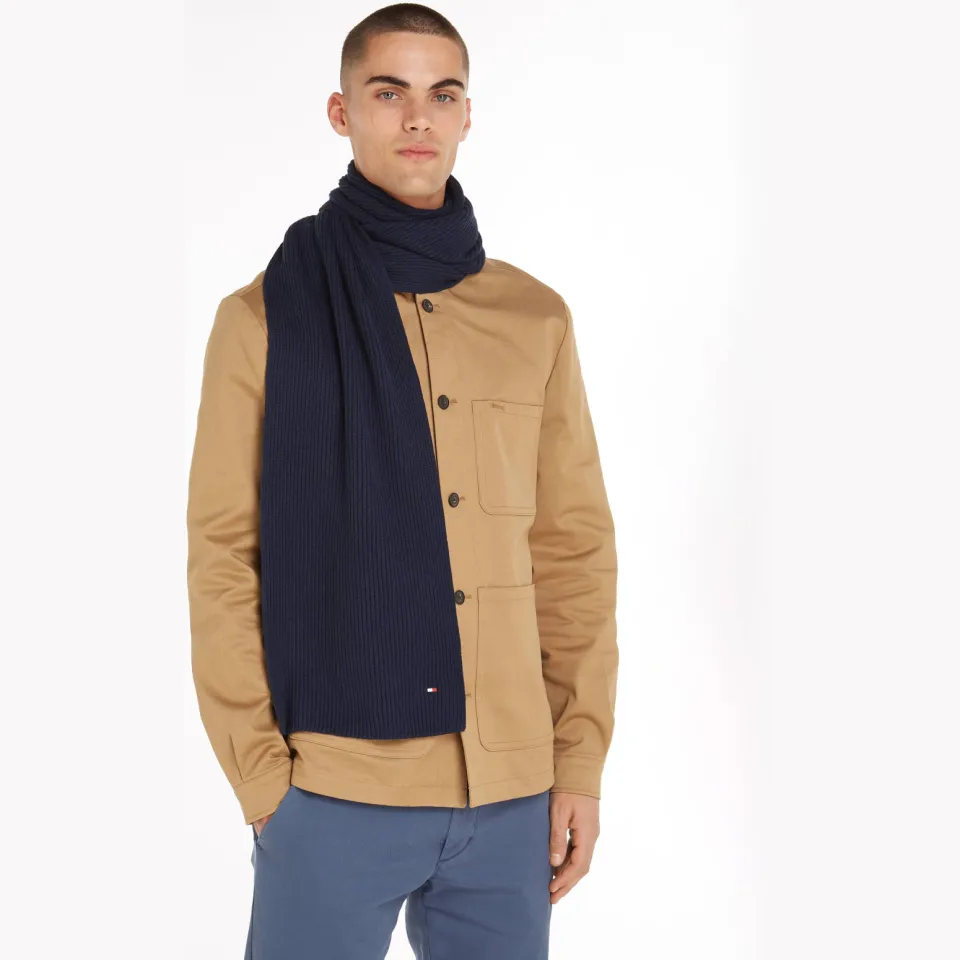 Tommy Hilfiger Flag sjaal donkerblauw blauw, foto 2