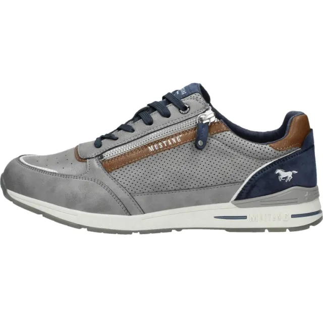 Mustang 4154316 lage sneaker grijs, foto 2