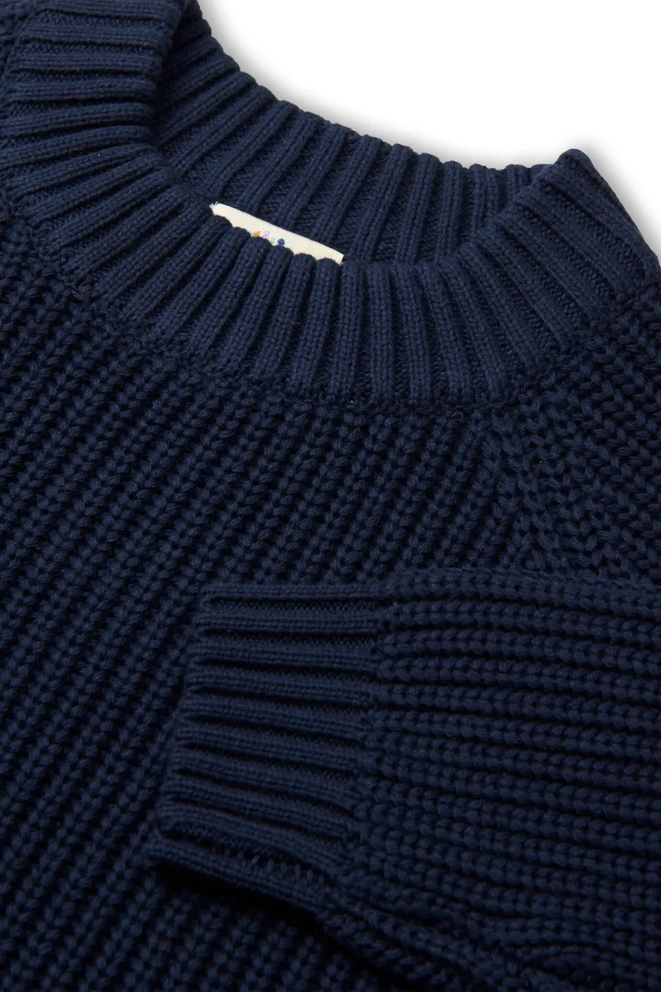 Copenhagen Colors katoenen gebreide trui - donkerblauw, foto 5