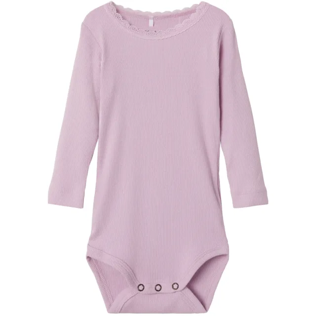 NAME IT BABY romper NBFKAB licht roze Licht lila
